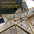 Modern Moravian Star Ceiling Light with Seeded Glass 12 inches Brass